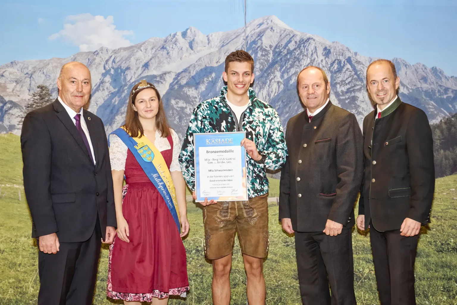 Bronzemedaille Geschmierter Hartkäse - Mila Schwarzenstein - Mila Bergmilch Südtirol