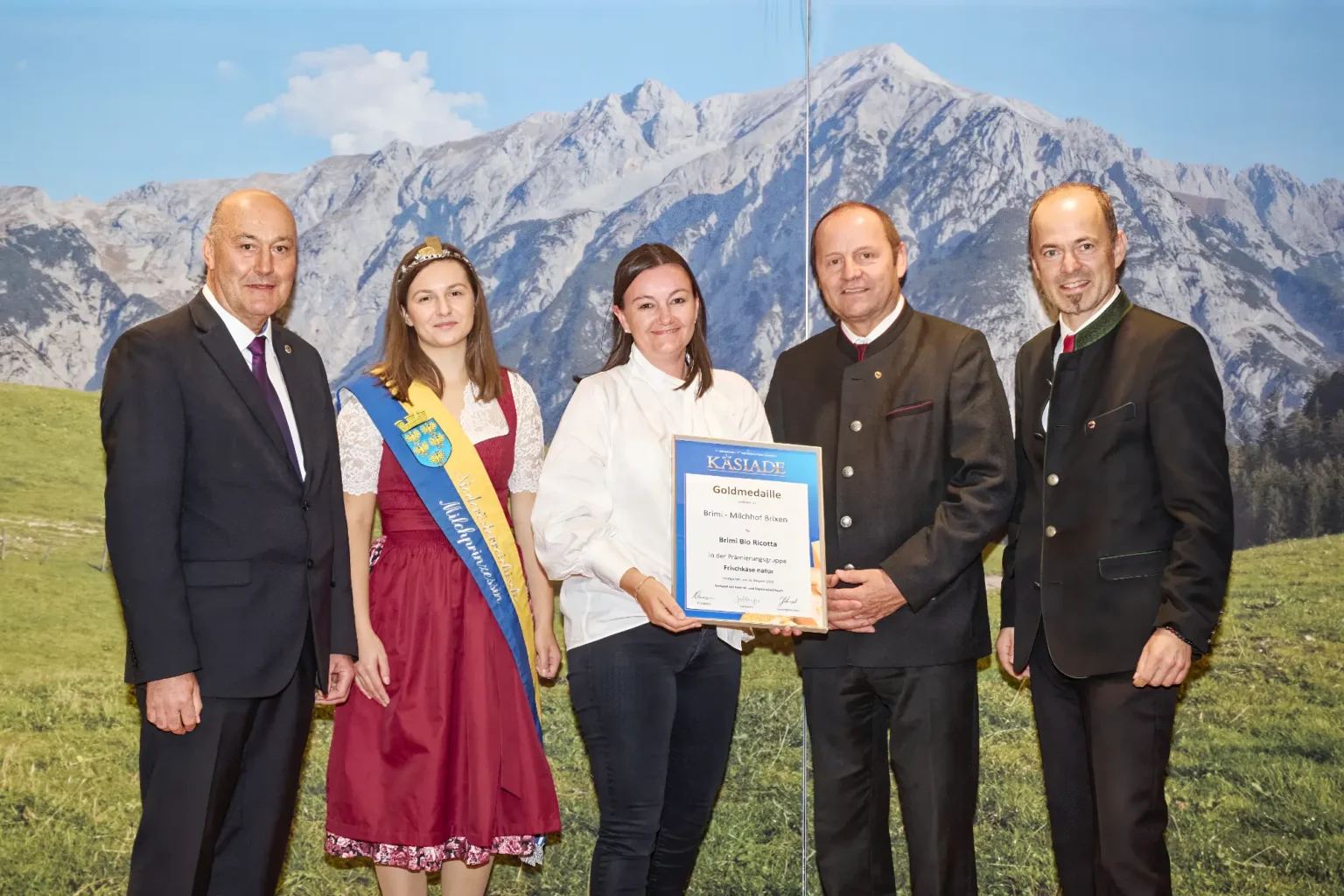 Goldmedaille Frischkäse Natur - Brimi Bio Ricotta - Brimi Milchhöf Brixen
