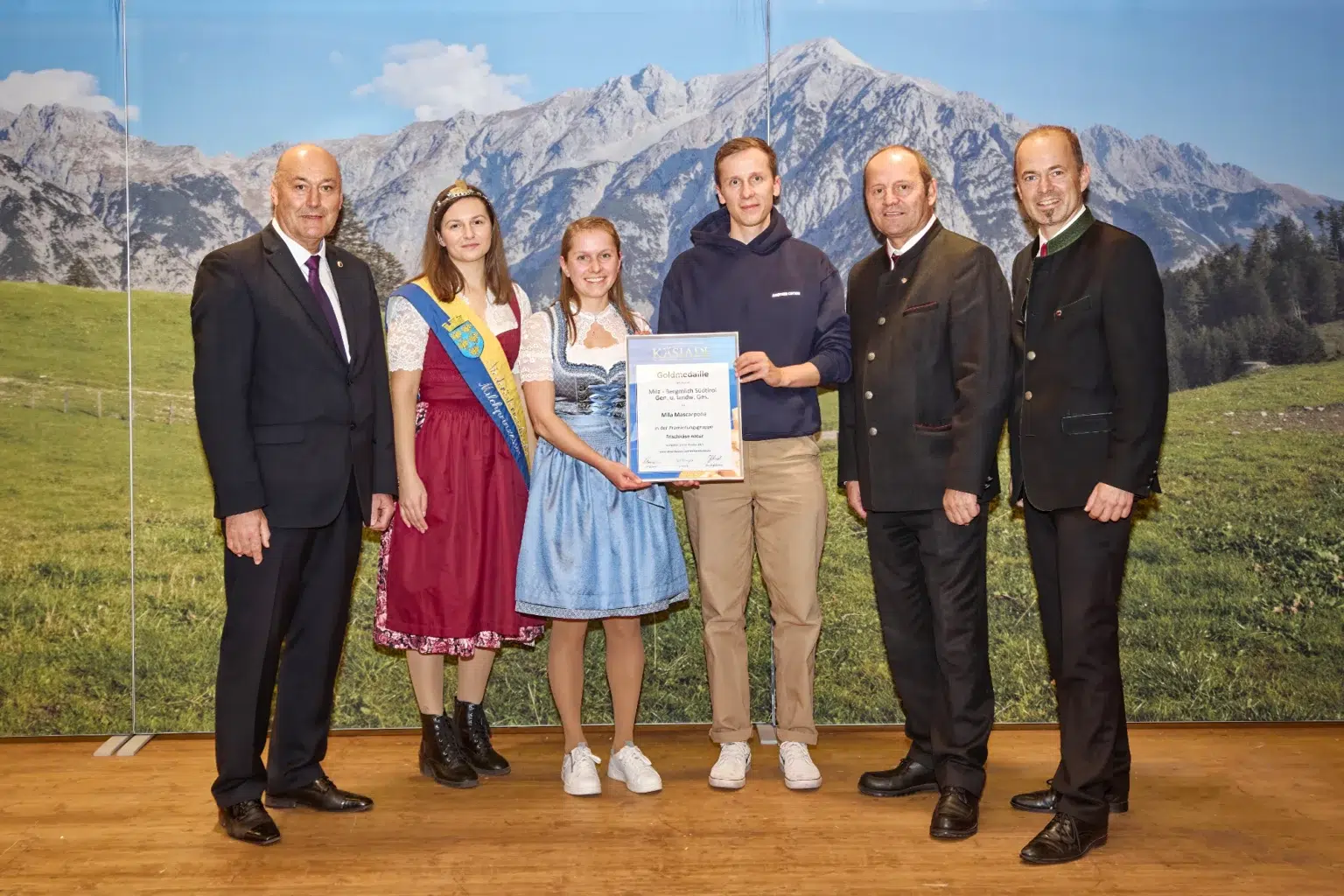 Goldmedaille Frischkäse Natur - Mila Masscarpone - Mila Bergmilch Südtirol