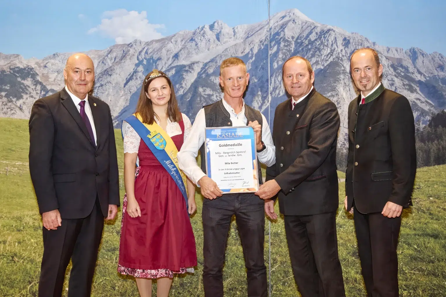 Goldmedaille Süßrahmbutter - Mila Butter - Mila Bergmilch Südtirol