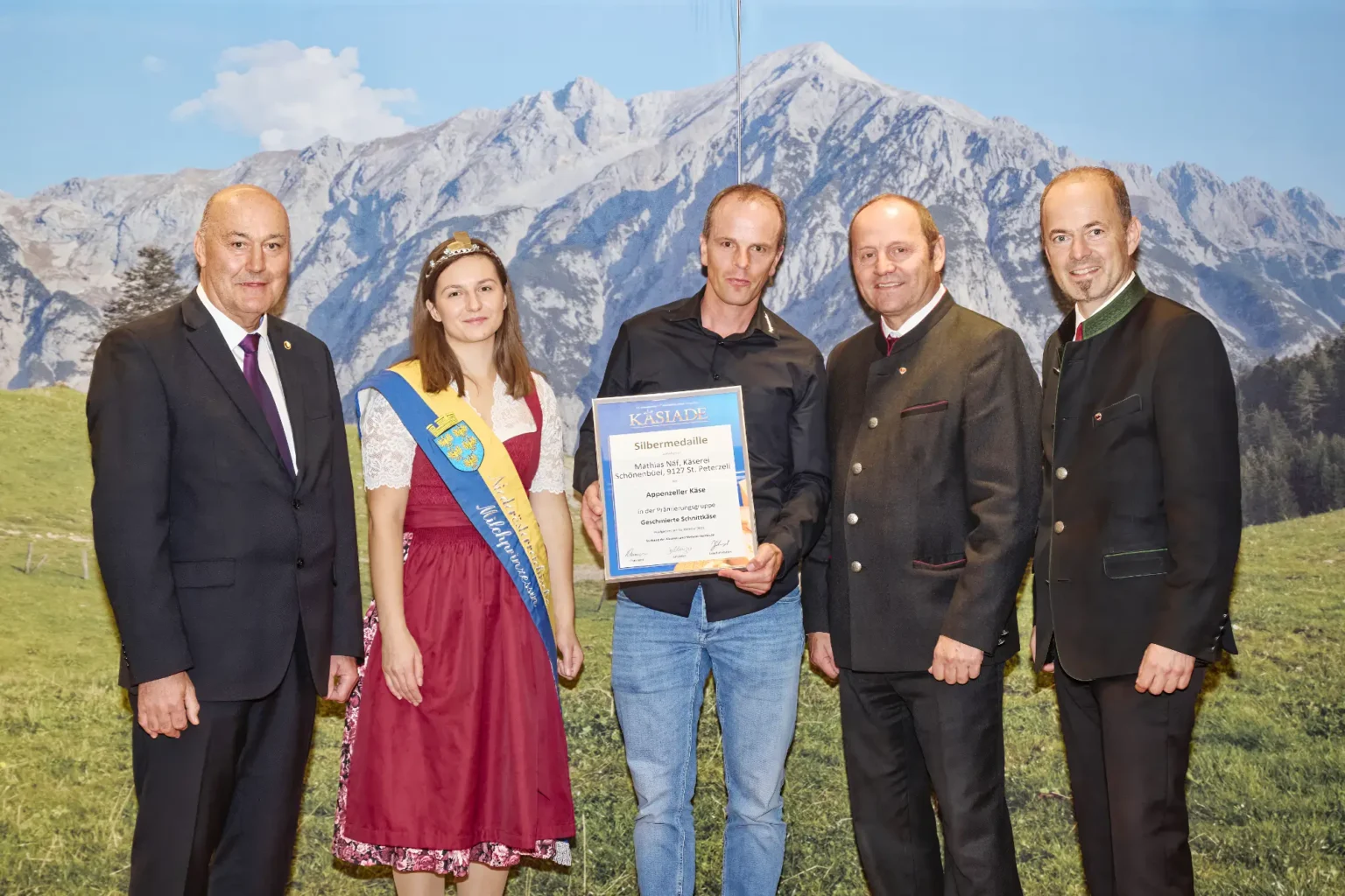 Silbermedaille Geschmierte Schnittkäse - Appenzeller Käse - Matthias Näf Käserei Schönbüel