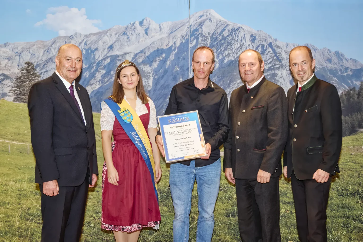 Silbermedaille Geschmierte Schnittkäse - Appenzeller Käse - Peter und Timon Vogel, Käserei Schönholzerwilen
