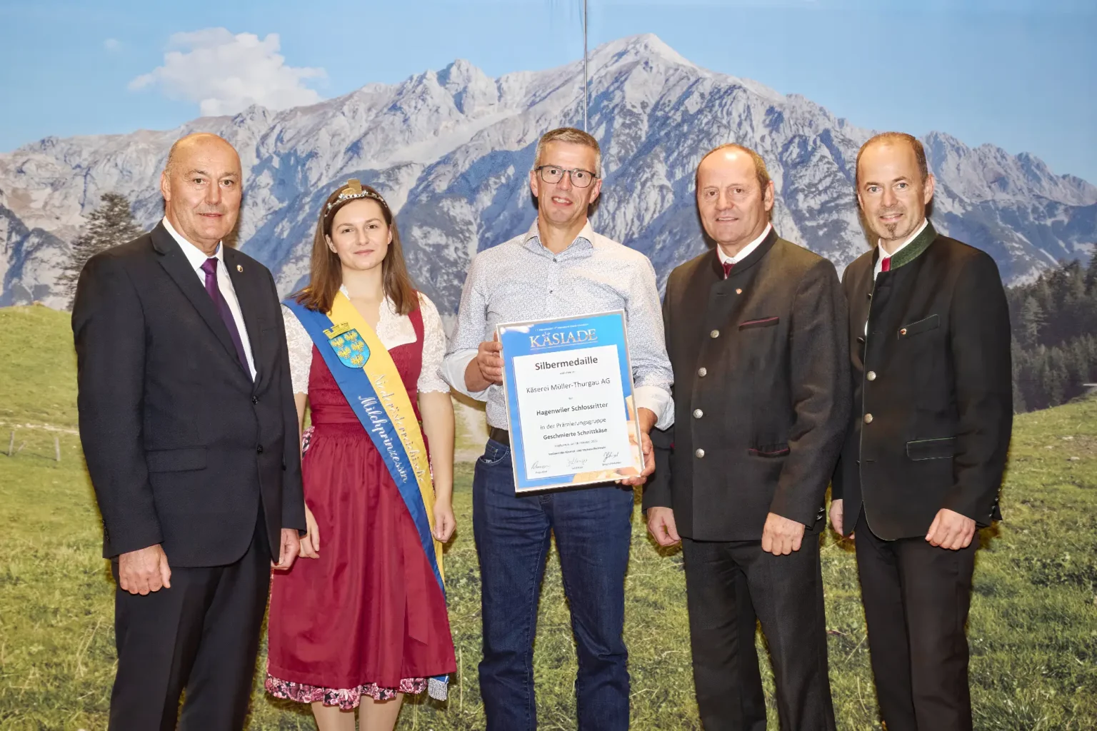 Silbermedaille Geschmierte Schnittkäse - Hagenwiler Schlossritter - Käserei Müller Thurgau AG