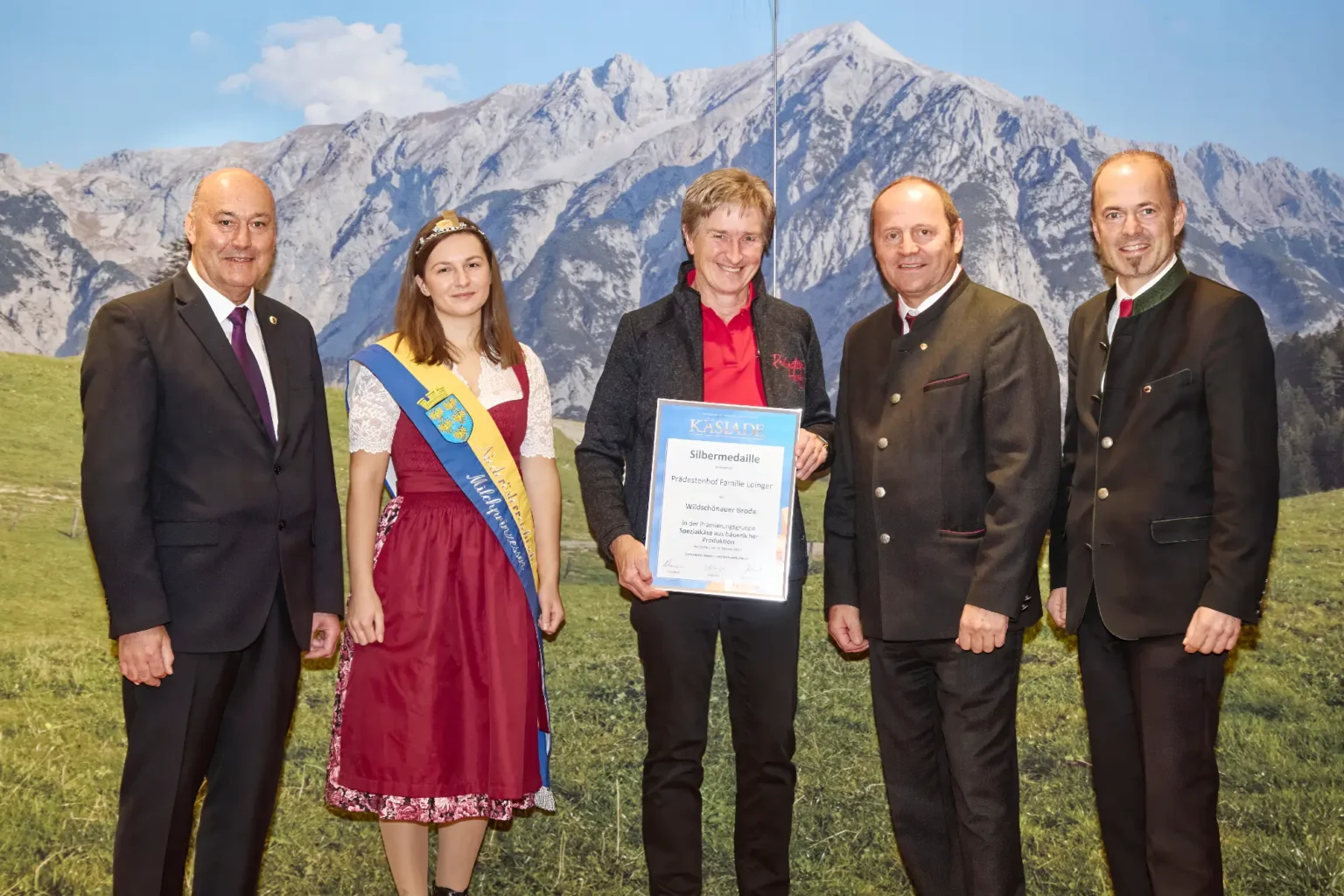 Silbermedaille Spezialkäse aus bäuerlicher Produktion - Wildschönauer Broda - Prädastenhof Familie Loinger